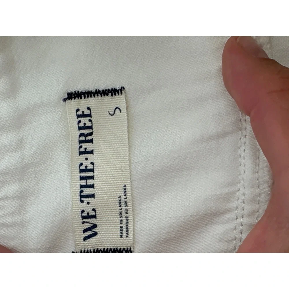 Free People We The Free Lunan Pull On Harem Pants Cream Off White Small Smocked